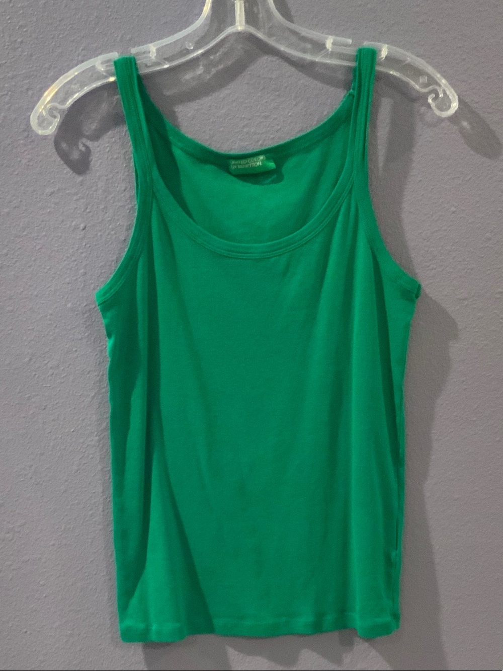 United Colors Of Benetton Bright Green Scoop Neck Tank Top